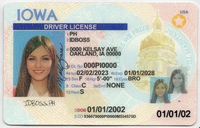 Iowa Fake ID - Premium Scannable ID