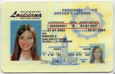 Louisiana Fake ID - Premium Scannable ID