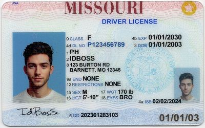 Missouri-MO Fake ID - Premium Scannable ID