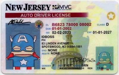 New Jersey - Premium Scannable ID