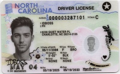 North Carolina-NC Fake ID - Premium Scannable ID