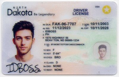 North Dakota-ND Fake ID - Premium Scannable ID