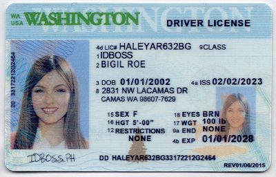 Washington Fake ID - Premium Scannable ID