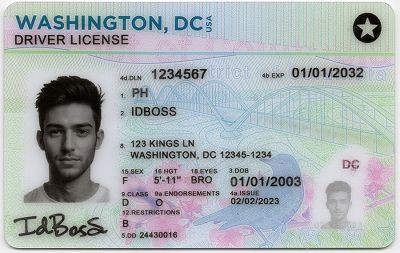 Washington-WA DC Fake ID - Premium Scannable ID