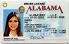 Medium Size United States Alabama - High Quality Scannable ID
