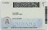 Small Size United States Indiana Fake ID - View 3 - High Quality Scannable ID