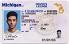 Small Size United States Michigan-MI Fake ID - View 1 - High Quality Scannable ID