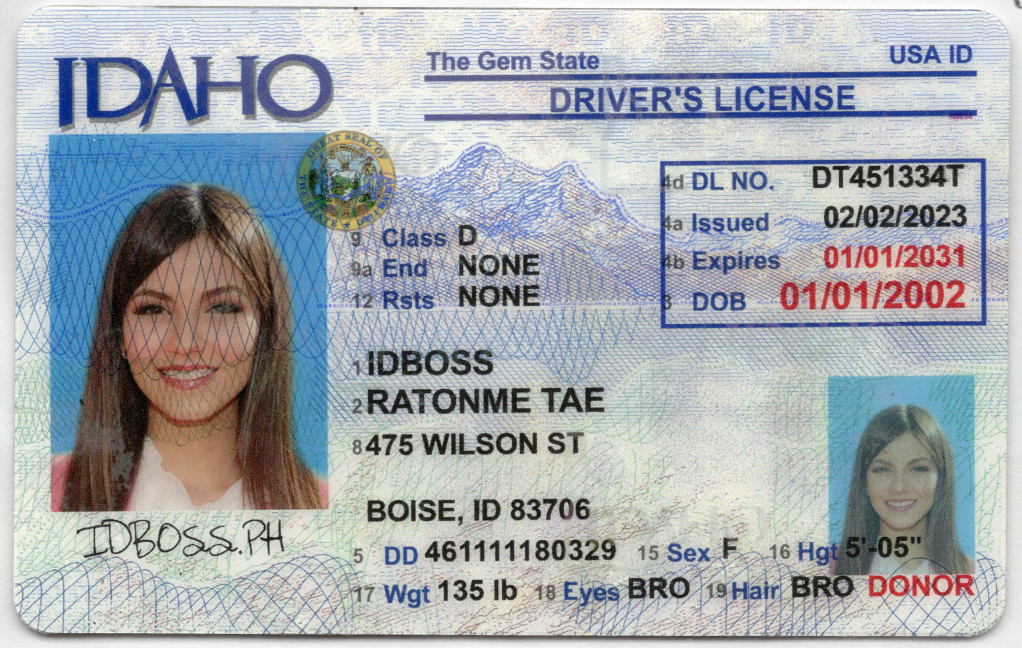 Idaho Fake ID-idboss